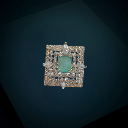 Chichify Largish Stunning Mint AD Ring