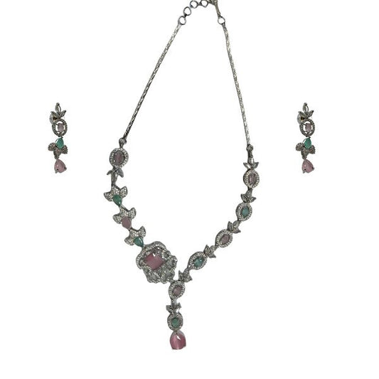 Designer Silver AD Necklace