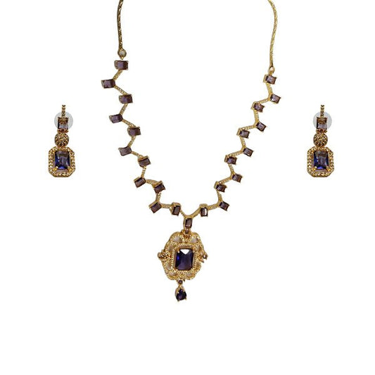 AD Zigzag Necklace Premium Design