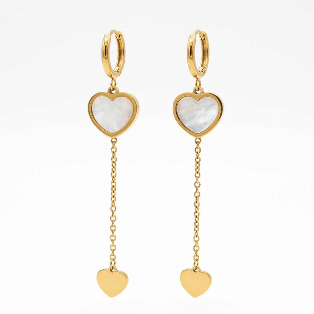 Elegant Heart-Shaped Drop Earrings | Perfect Party & Occasion Wear for Women
