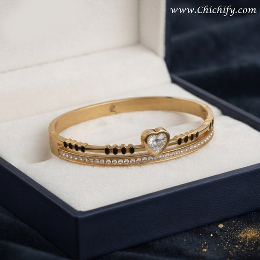 Eternal Heart Spark Gold Bracelet