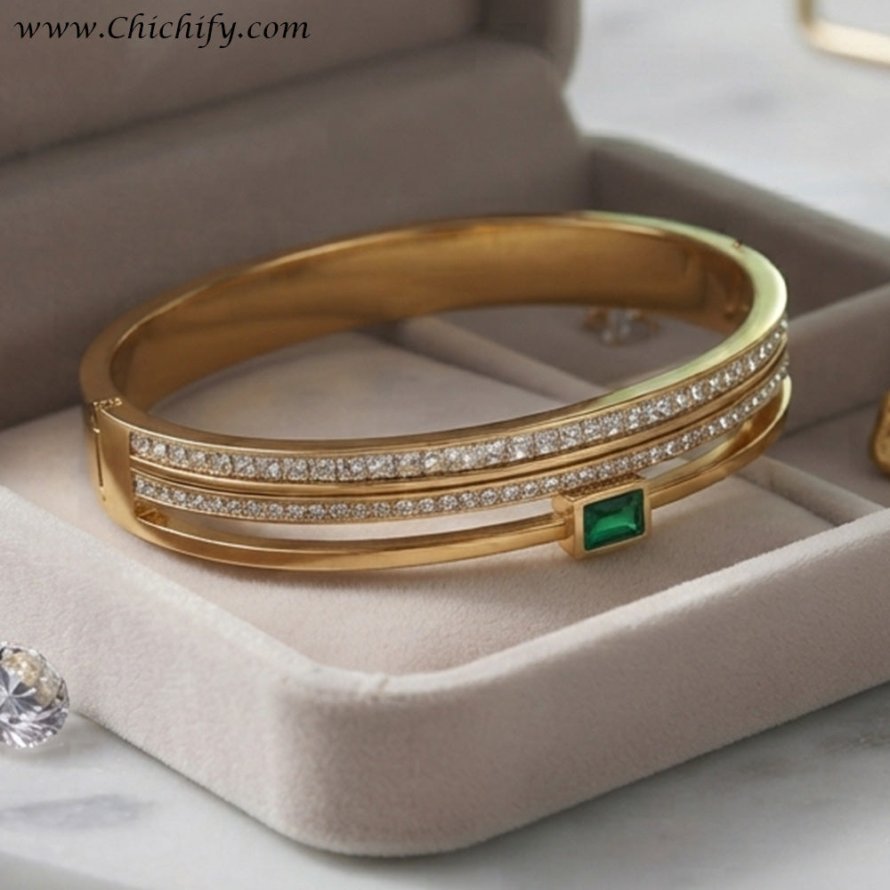 Emerald Radiance Luxe Bracelet
