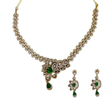 Premium Quality AD Gold Finish Necklace