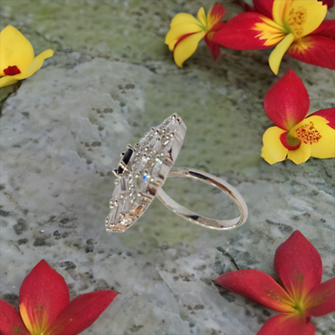 Chichify Valiant AD Purple Adjustable Ring