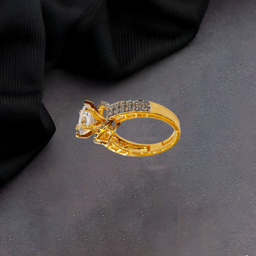 Chichify Golden stunning stone Adjustable Ring