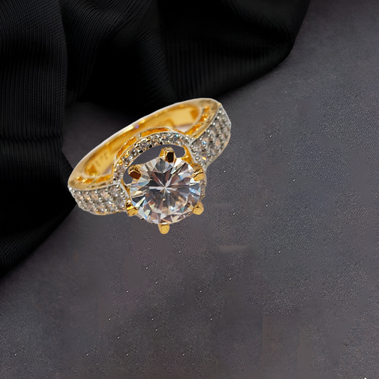 Chichify Golden stunning stone Adjustable Ring