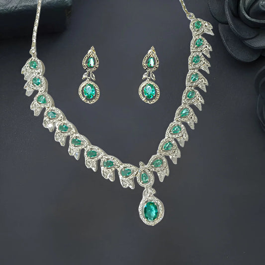 Titanic Sea Blue AD Necklace