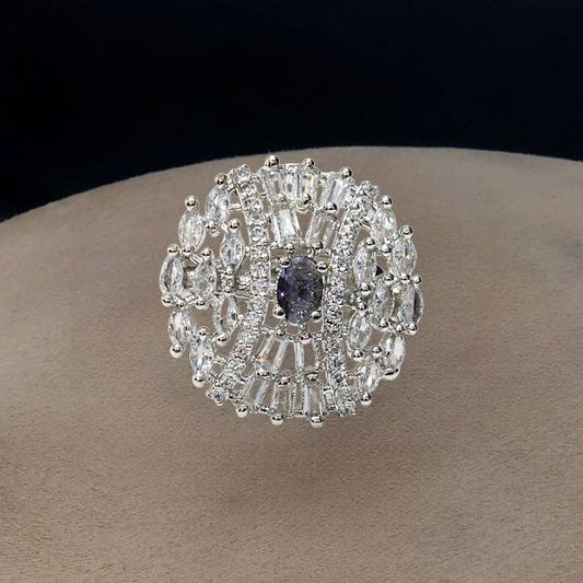 Chichify Valiant AD Black Adjustable Ring