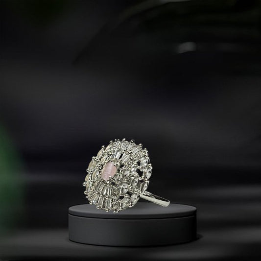 Chichify Valiant AD Pink adjustable Ring