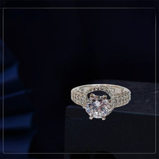 Chichify Silver stunning stone Adjustable Ring