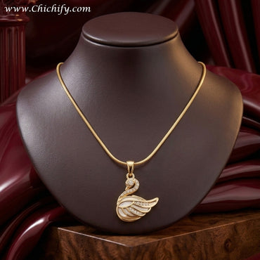 Grace Swan Anti-Tarnish Pendant Necklace