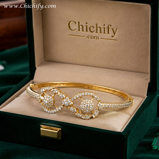 Royal Bloom American Diamond Bracelet