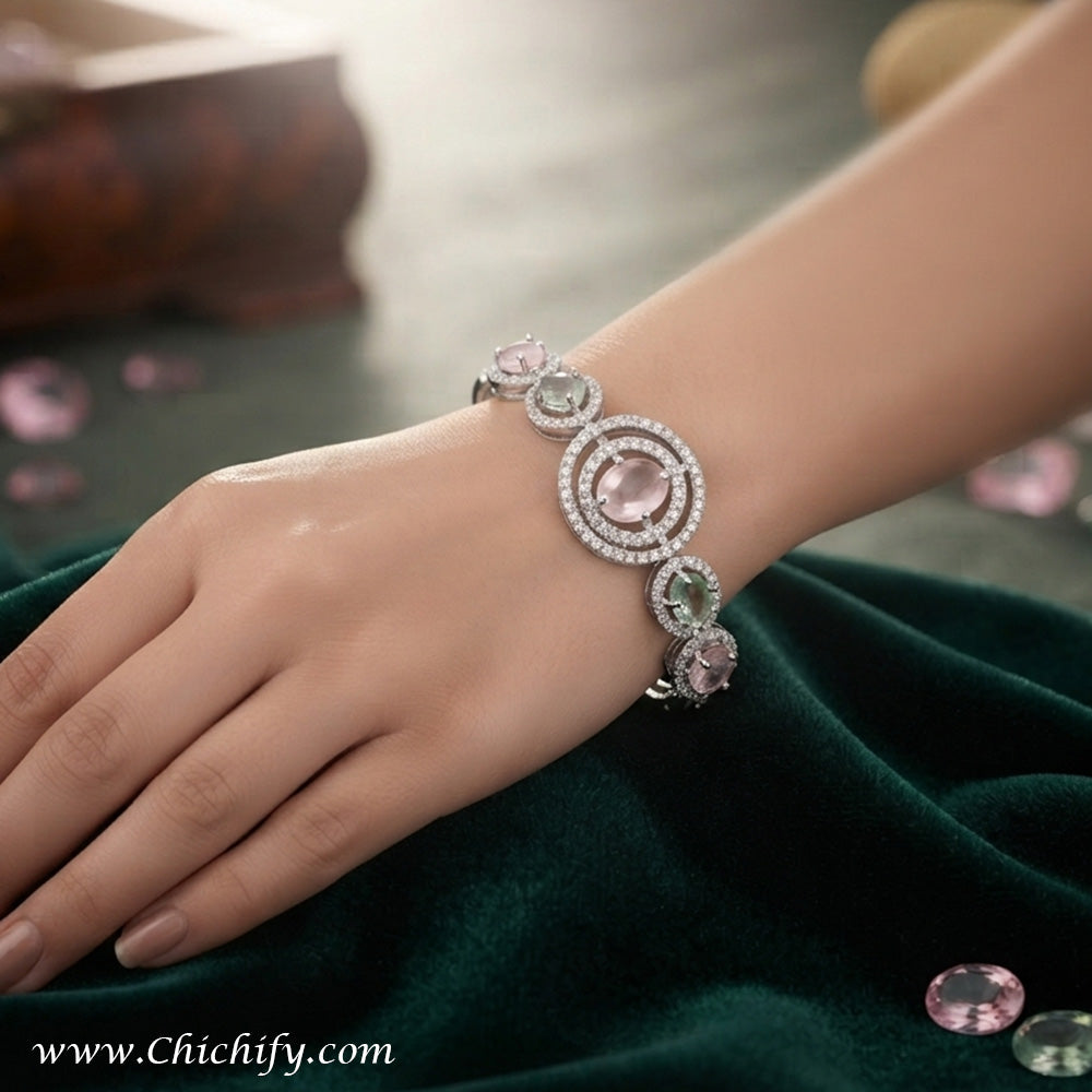 Pastel Royale American Diamond Bracelet