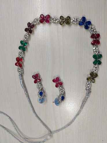 Rainbow Multi Color Fancy Necklace
