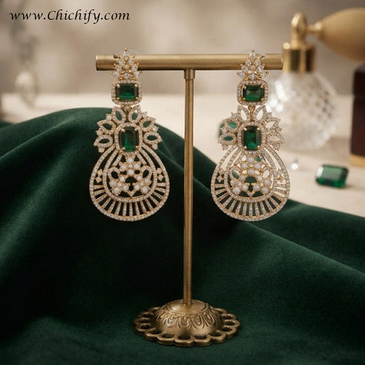 Emerald Royale AD Drop Earrings