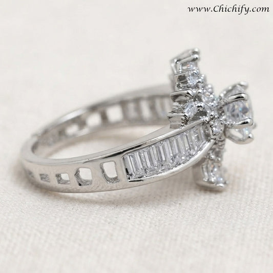 Starlight Crown Designer Ring