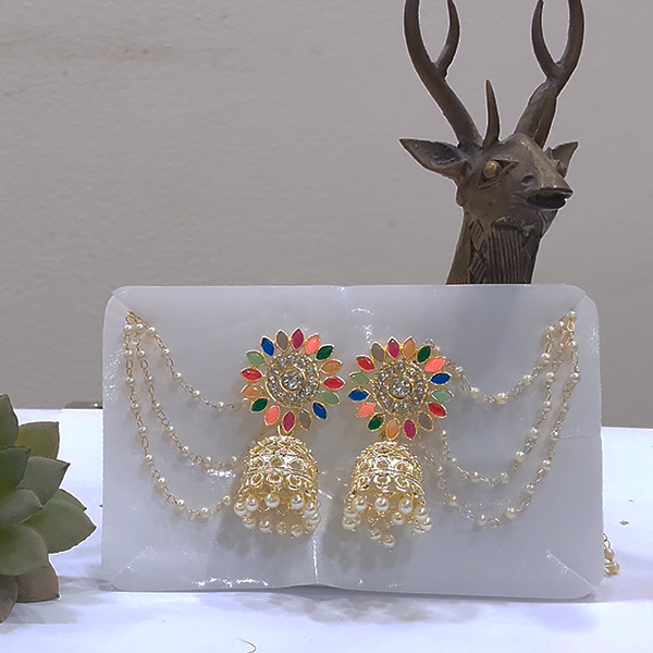 Traditional Multicolor Fancy Jhumka With Beads