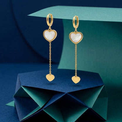 Elegant Heart-Shaped Drop Earrings | Perfect Party & Occasion Wear for Women