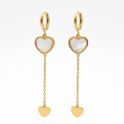 Elegant Heart-Shaped Drop Earrings | Perfect Party & Occasion Wear for Women