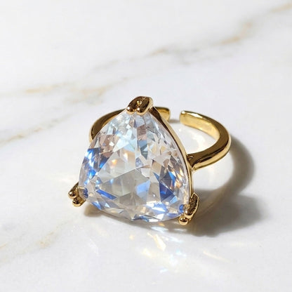 Candy Glass Statement Rings –  Rainbow AB