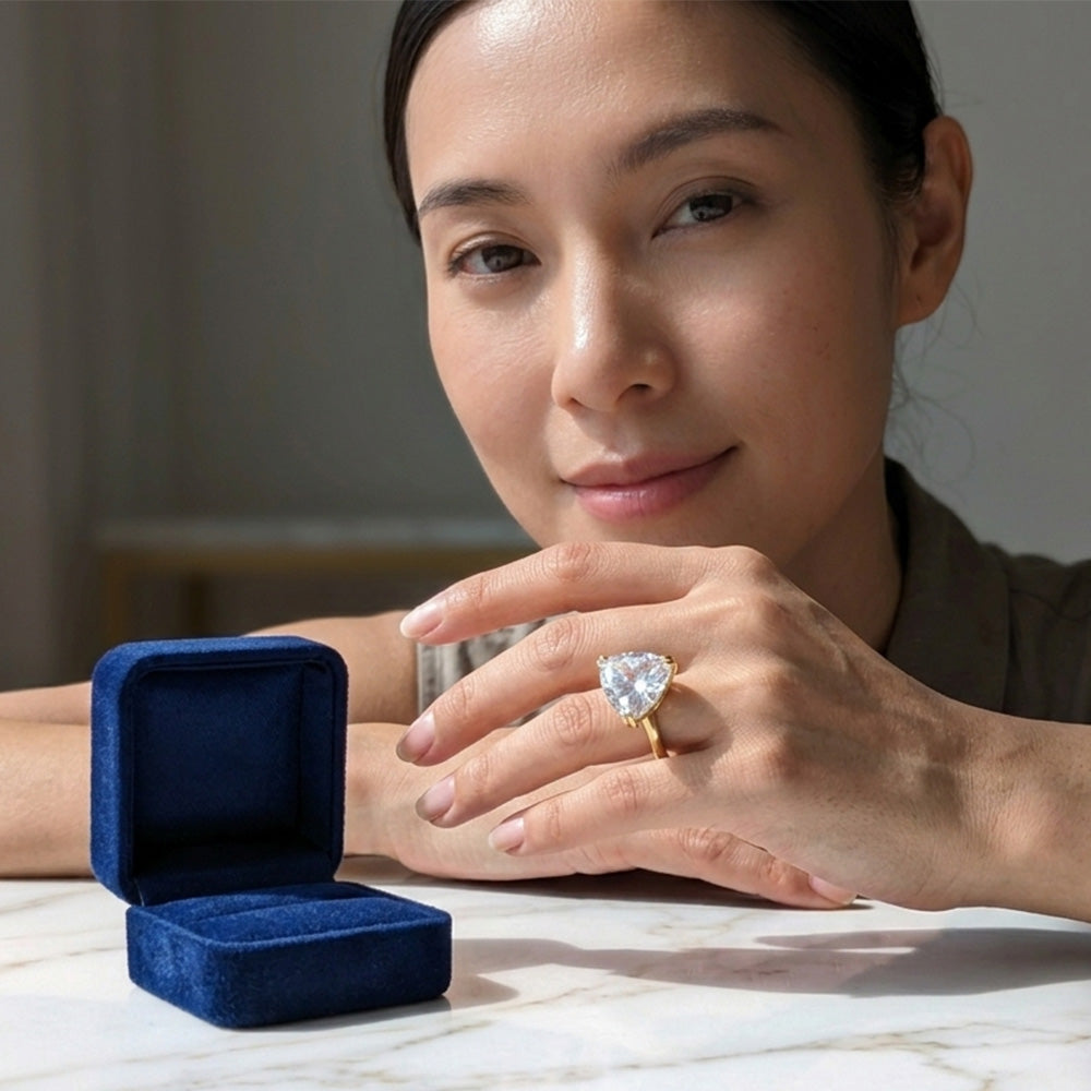Candy Glass Statement Rings –  Rainbow AB