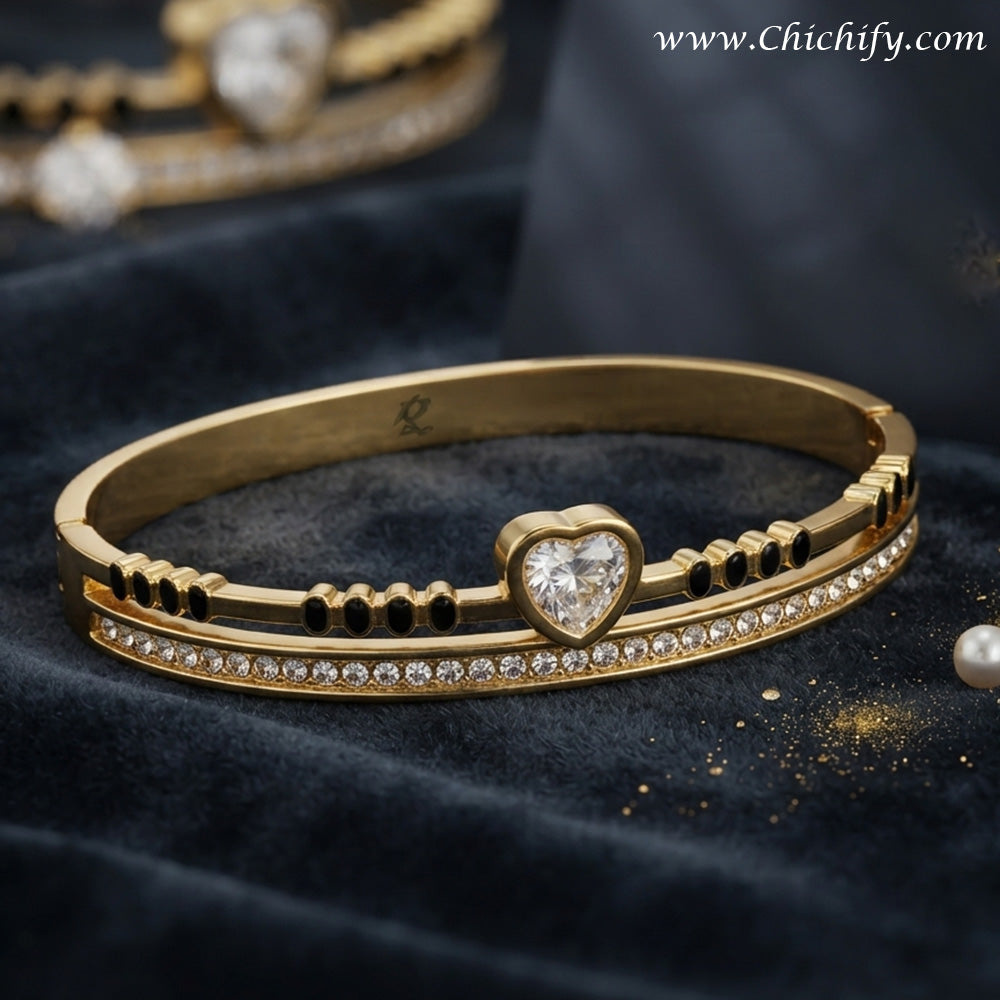 Eternal Heart Spark Gold Bracelet