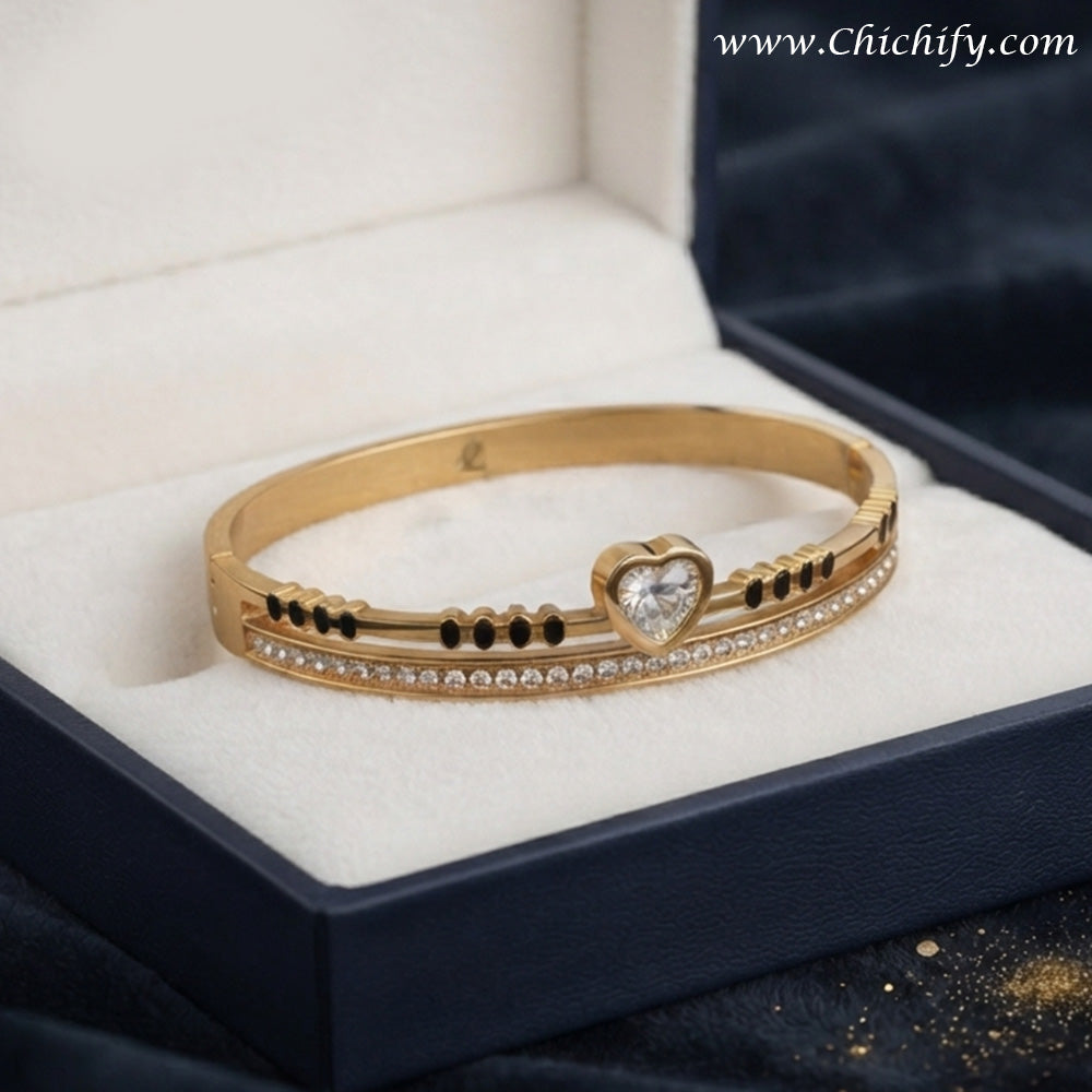 Eternal Heart Spark Gold Bracelet