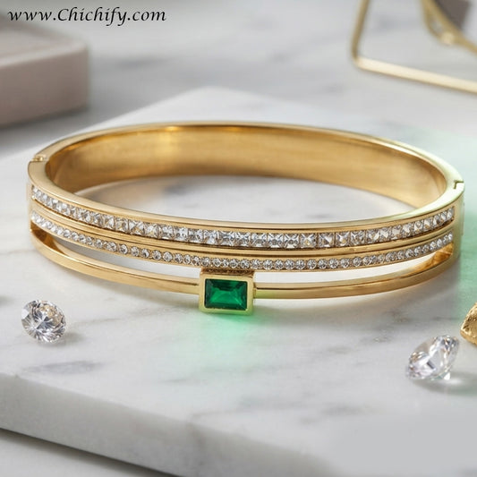 Emerald Radiance Luxe Bracelet