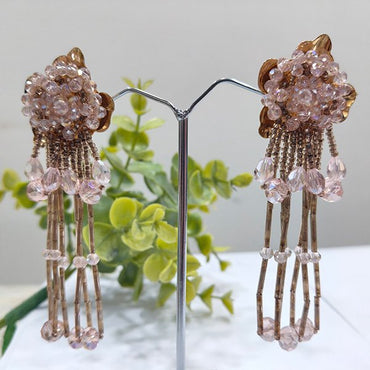 Golden Drop Long Trendy Earrings