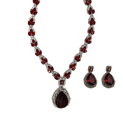 Oval Drop Fancy Necklace
