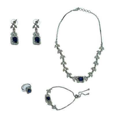 Chichify Elegant AD Blue Necklace