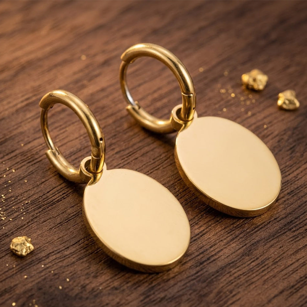 Chichify Stylish Gold-Plated Floral Tulip Earrings for Professional Women