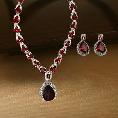 Oval Drop Fancy Necklace