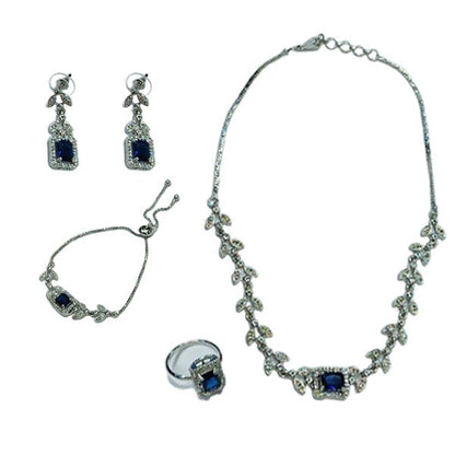 Chichify Elegant AD Blue Necklace