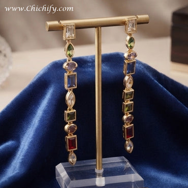 Aurora Mosaic Luxe Drop Earrings