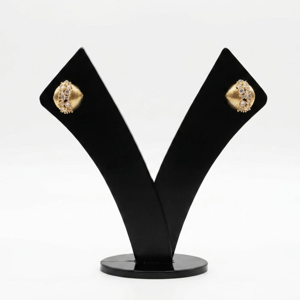 Elegant Fin-Style Post Earrings for Women | Modern Minimal Design