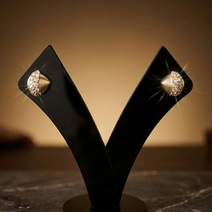 Elegant Fin-Style Post Earrings for Women | Modern Minimal Design