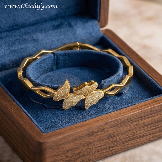 Butterfly Grace American Diamond Bracelet
