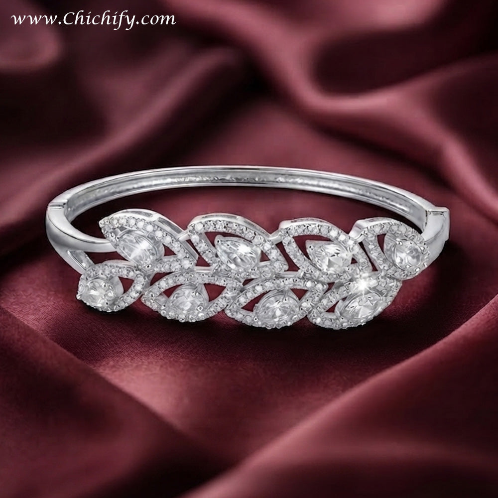 Celestial Bloom American Diamond Bracelet