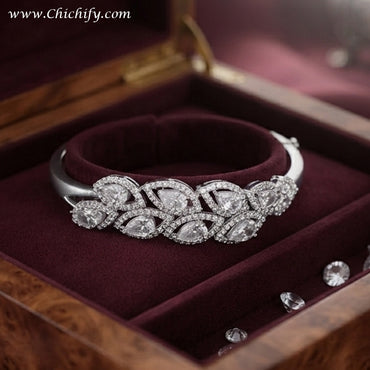 Celestial Bloom American Diamond Bracelet