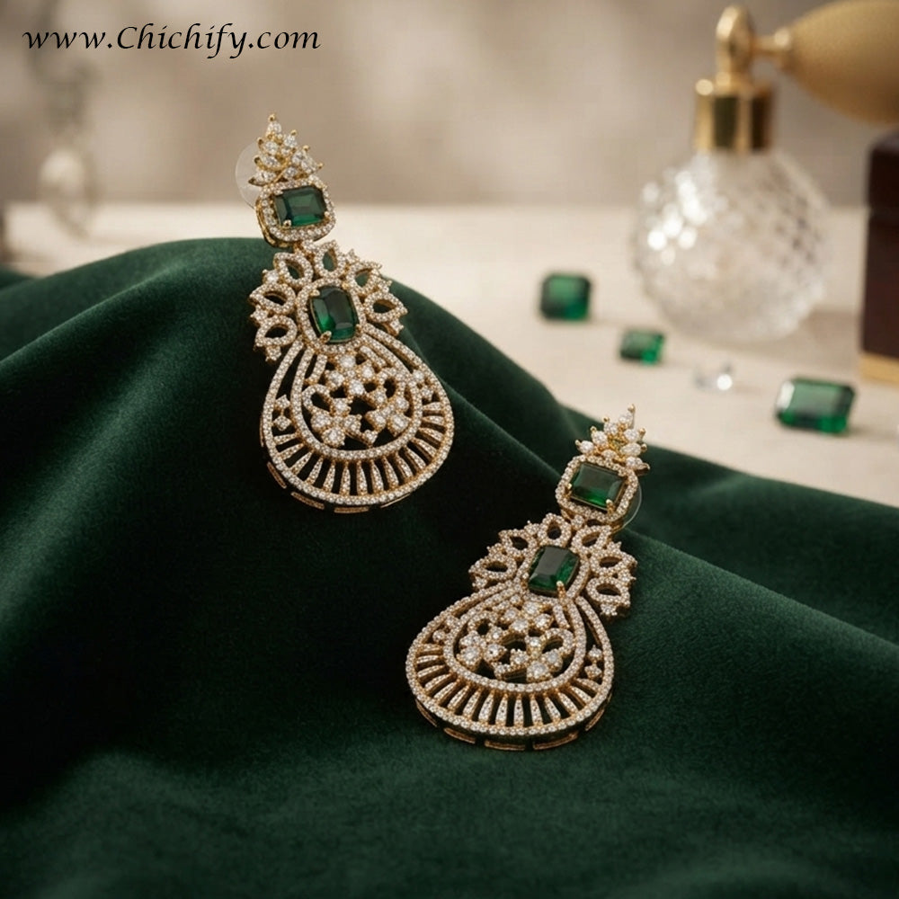 Emerald Royale AD Drop Earrings