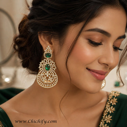Emerald Royale AD Drop Earrings